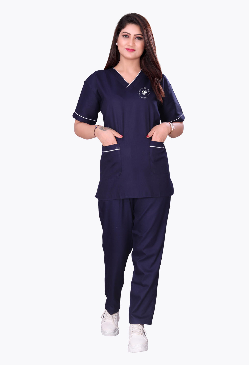 Spun Scrubs Suit with Pipping