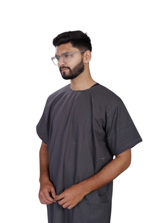Printed Patient Gown is designed to combine comfort with a touch of style.