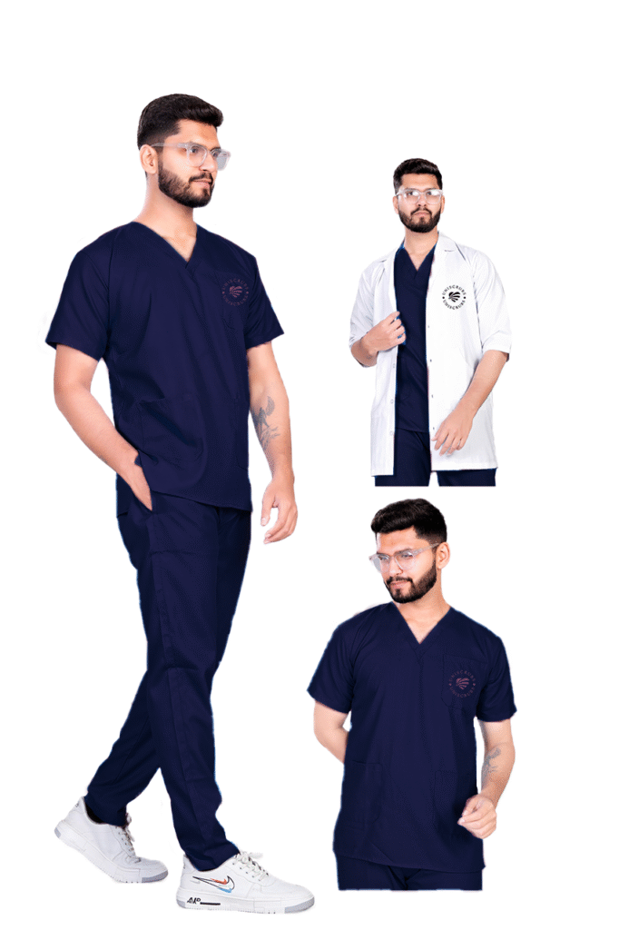 we design scrubs that move with you, breathe easily, and stay stylish after every wash. Whether you’re a nurse, doctor, or healthcare student, we have the perfect fit for your role and budget.